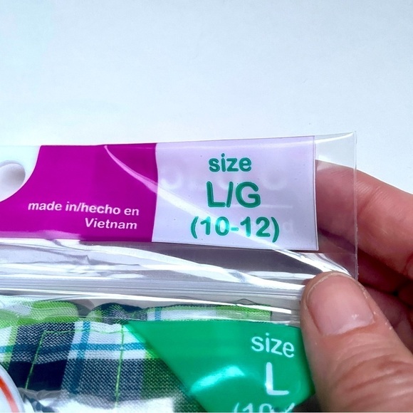 🎯3/$10 New In Package Boy’s Boxer Style Plaid Underwear - Picture 2 of 3